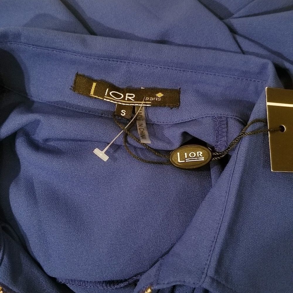 ‎Lior Paris Blue Tunic Size Small NWT - Picture 5 of 7